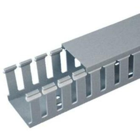 PANDUIT Base Wiring Duct, Type G, Wide Slot, Black, 2" x 4" x 1' (6-Pack) G2X4BL6